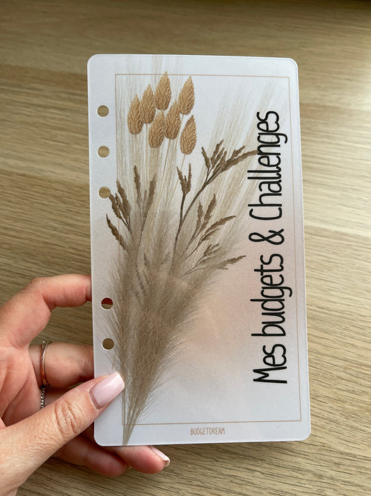 Planches de garde - Classeur A6 - Beige