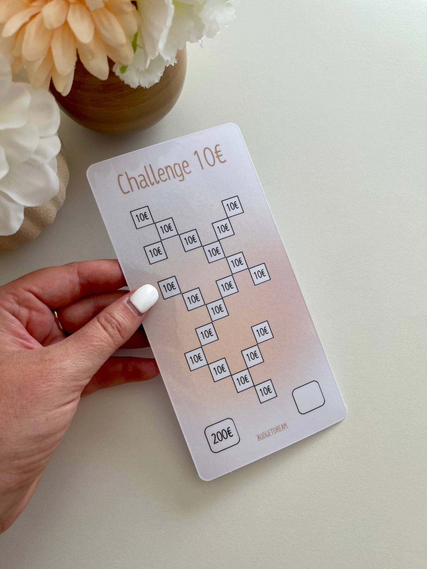 Challenge grand montant - A6 Portrait - Beige