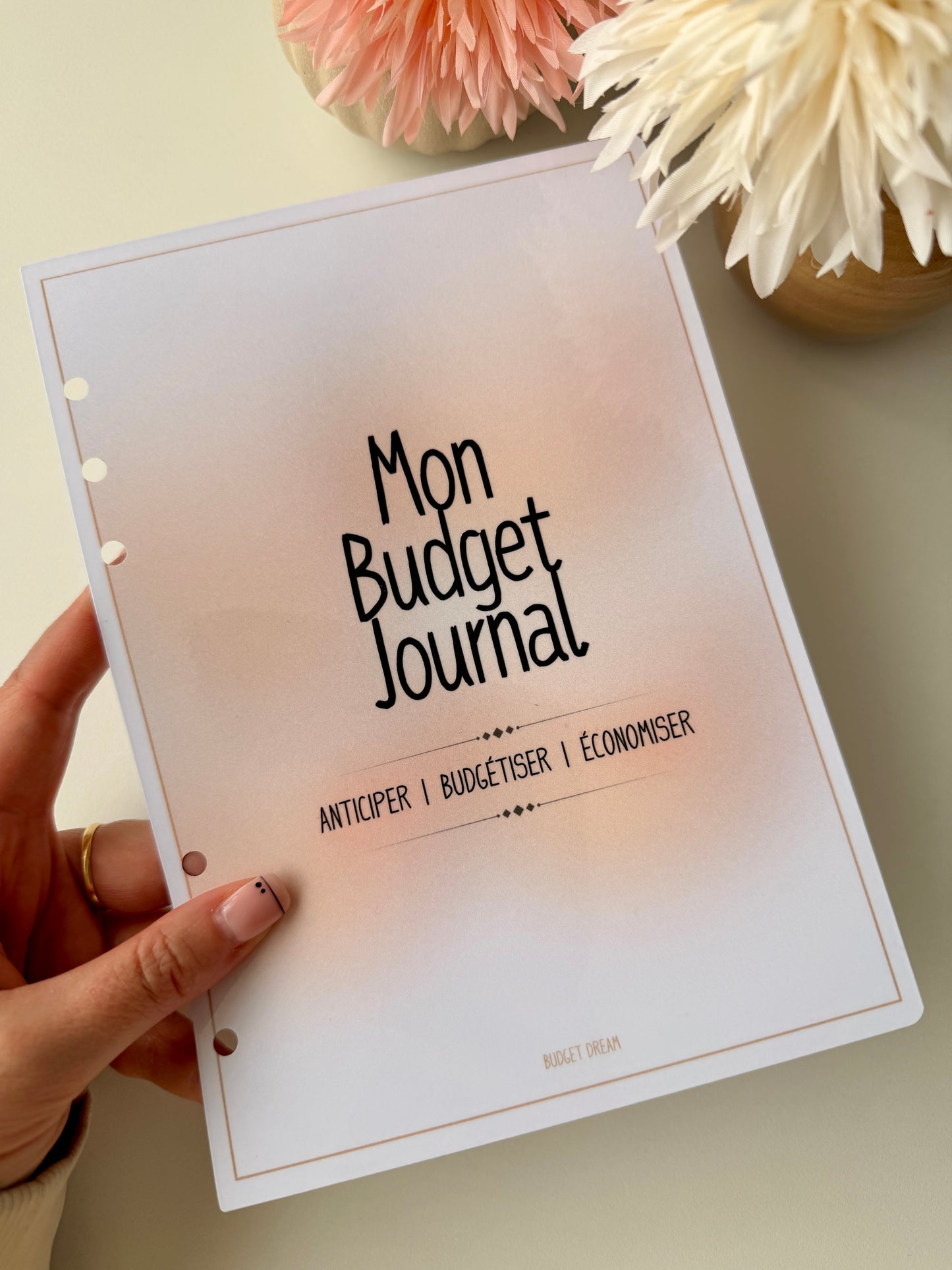 Recharge Page de garde - Classeur - Mon budget journal