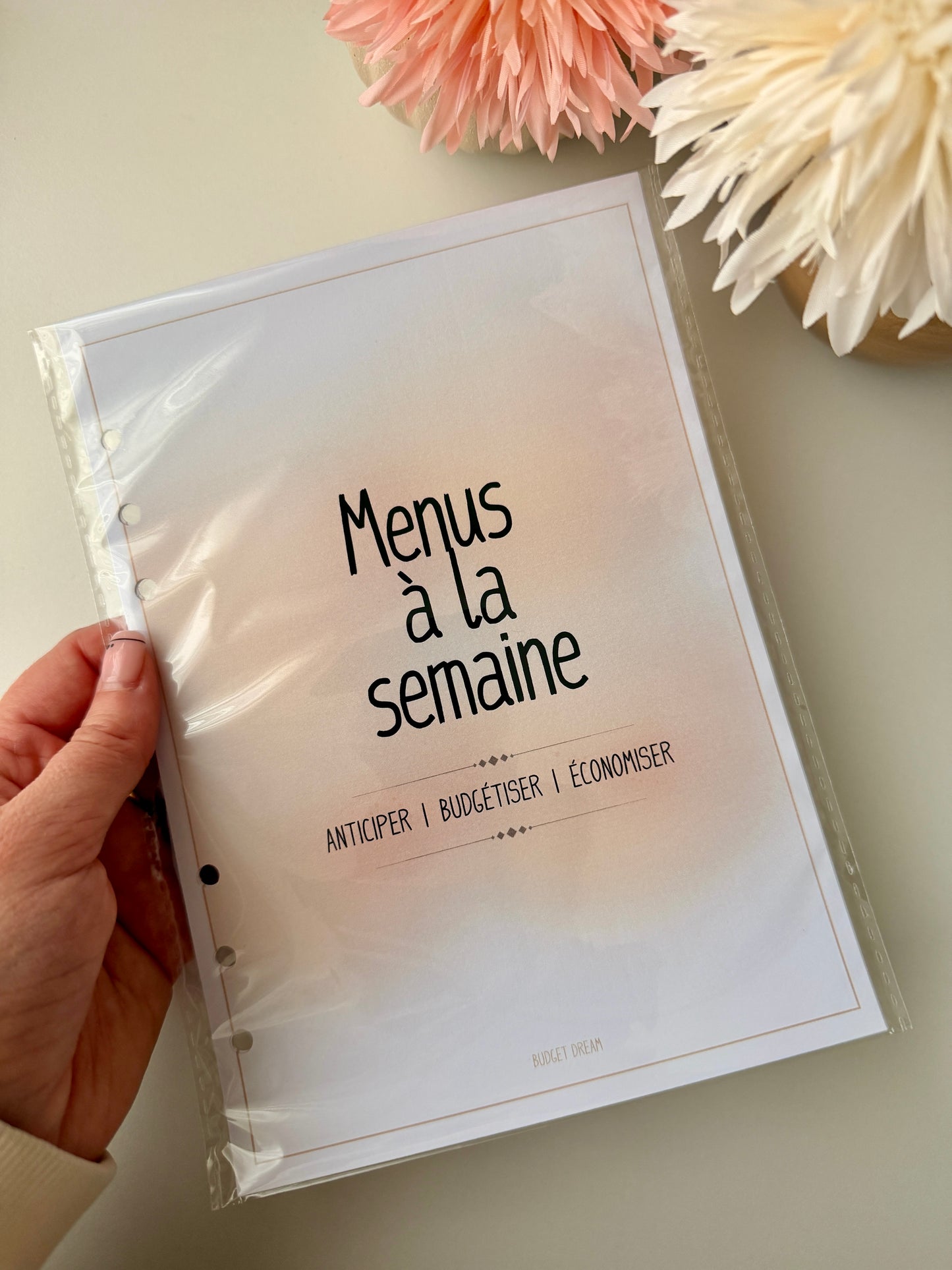 Recharge Menus à la semaine - Classeur - Mon budget journal