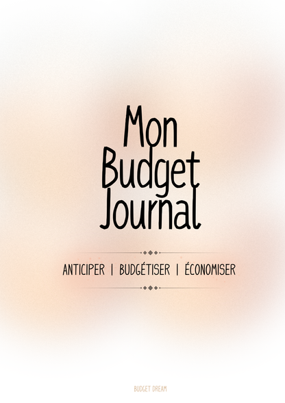Mon budget journal - Produit numérique - Budget Dream