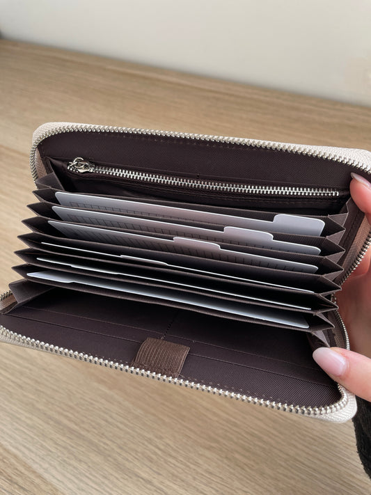 Porte-feuille Taupe + Trackers