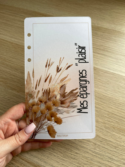 Planches de garde - Classeur A6 - Beige