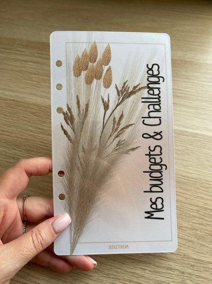 Planches de garde - Classeur A6 - Beige