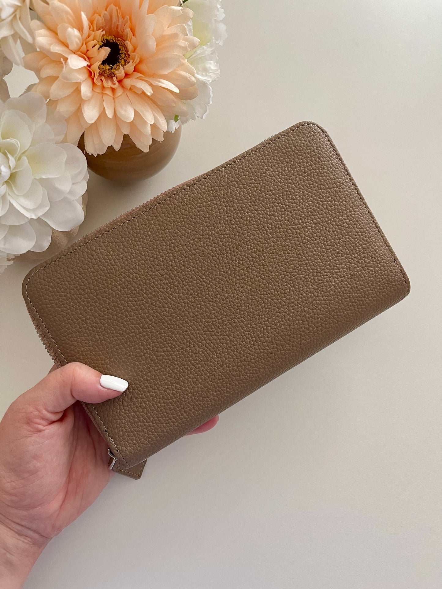 Porte-feuille Taupe + Trackers