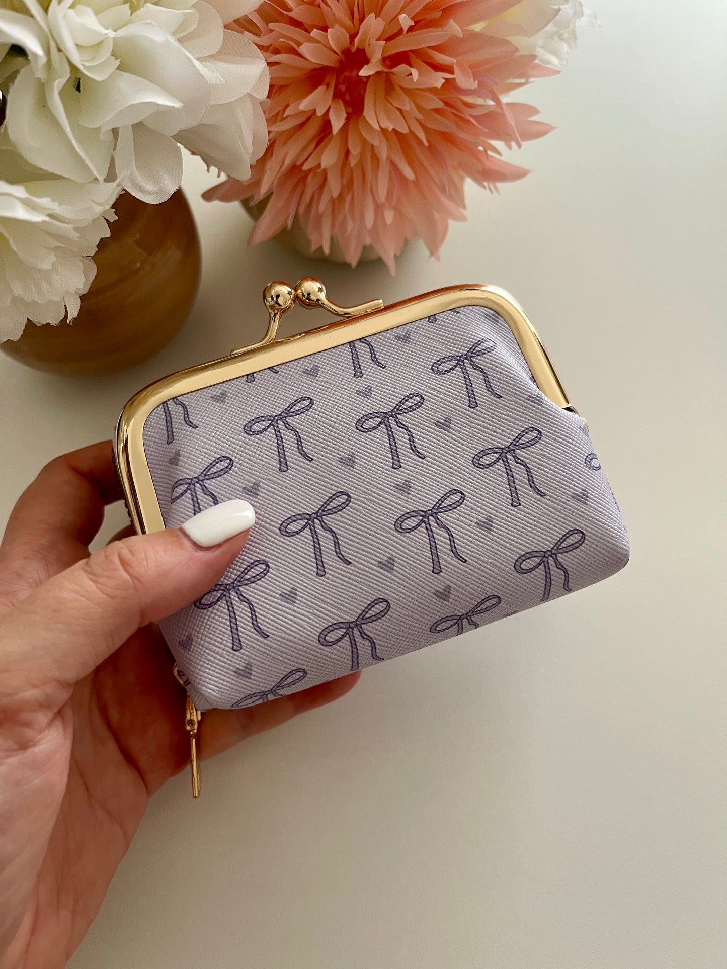 Porte-monnaie ZP - Noeuds Violet