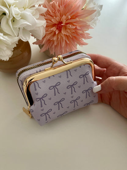 Porte-monnaie ZP - Noeuds Violet