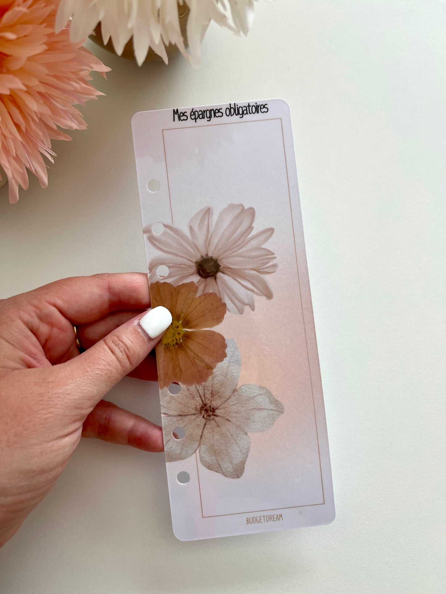 Marque-pages - Trio de fleurs - A6