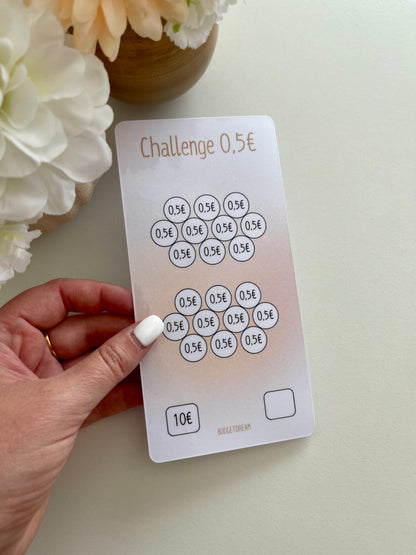 Challenge petit montant - A6 Portrait - Beige