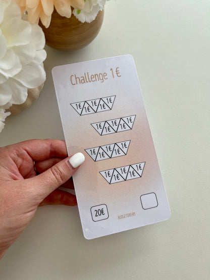 Challenge petit montant - A6 Portrait - Beige