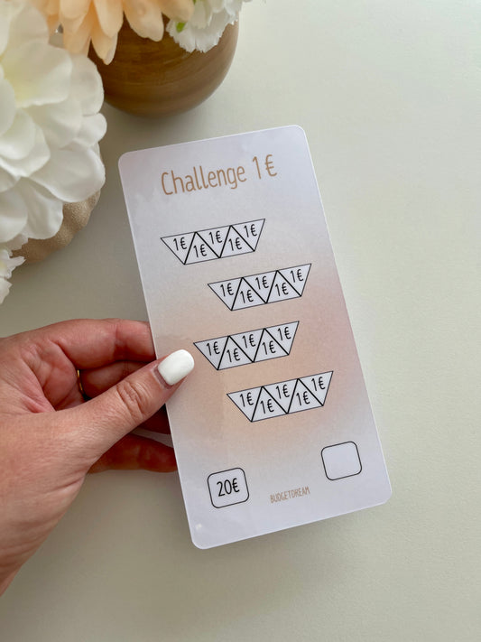 Challenge petit montant - A6 Portrait - Beige