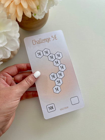 Challenge petit montant - A6 Portrait - Beige