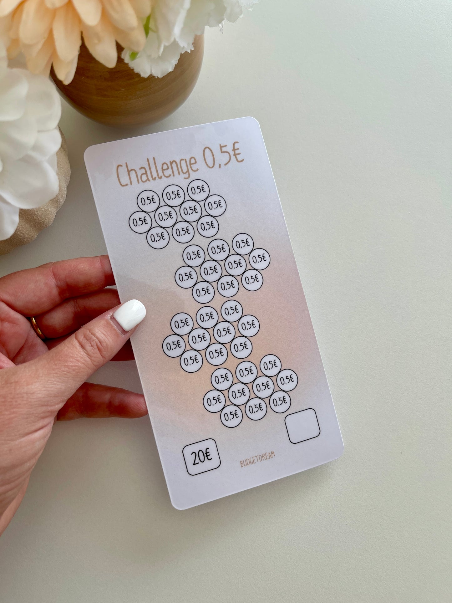 Challenge grand montant - A6 Portrait - Beige