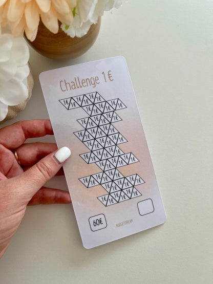 Challenge grand montant - A6 Portrait - Beige