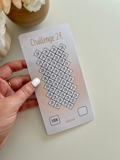 Challenge grand montant - A6 Portrait - Beige