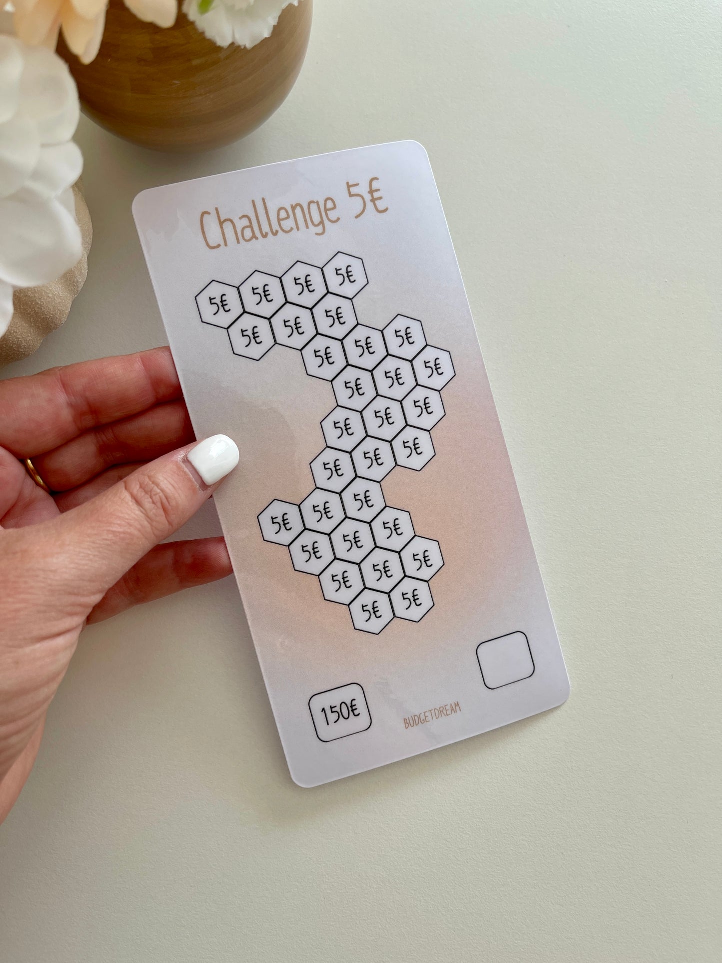 Challenge grand montant - A6 Portrait - Beige