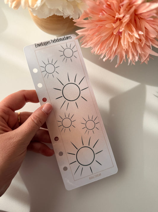 Marque-pages soleil A6 - 2026