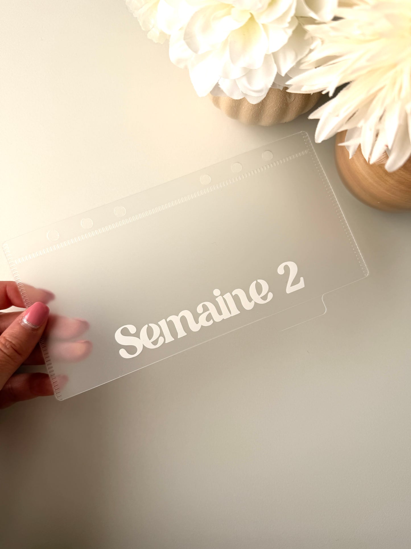 Lot des semaines - Enveloppes à Onglet -Transparent- A6