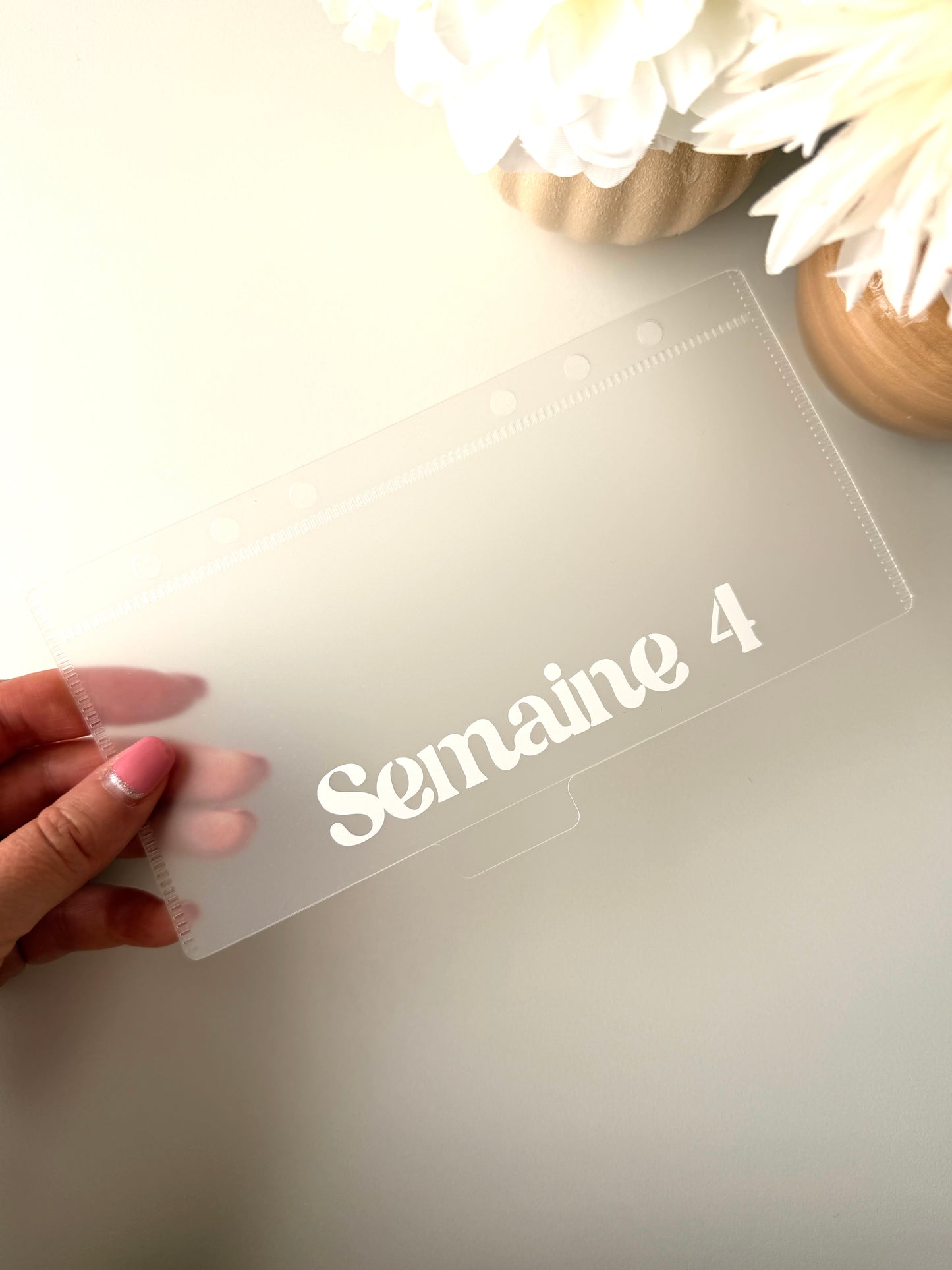 Lot des semaines - Enveloppes à Onglet -Transparent- A6