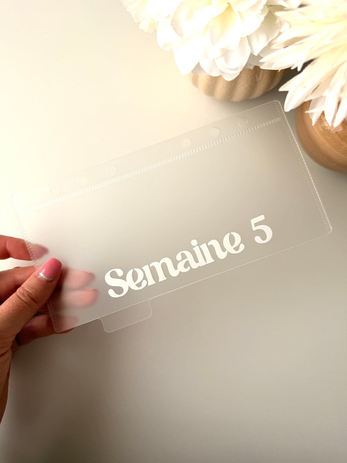 Lot des semaines - Enveloppes à Onglet -Transparent- A6