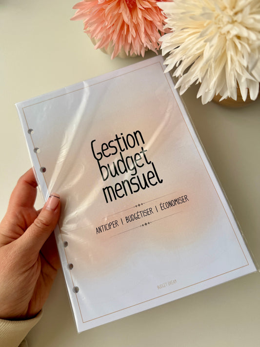 Recharge Gestion budget mensuel - Classeur - Mon budget journal