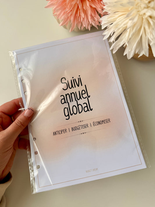 Recharge Suivi annuel - Classeur - Mon budget journal